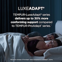 luxe adapt  white california king mattress   