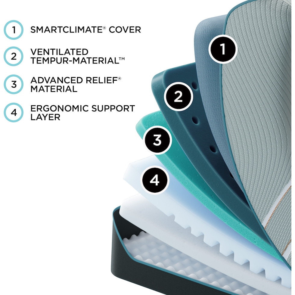 luxe adapt  white king mattress   
