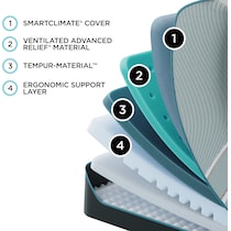luxe adapt  white king mattress   
