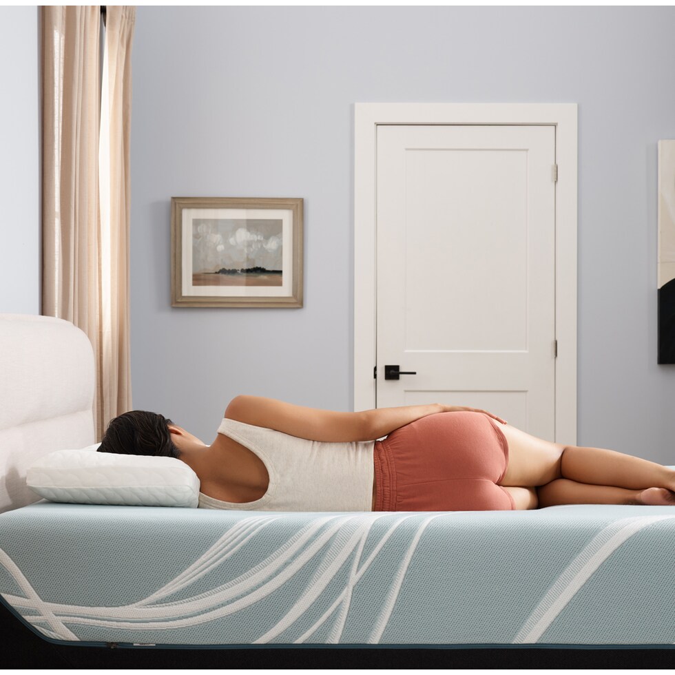 luxe adapt  white queen mattress   