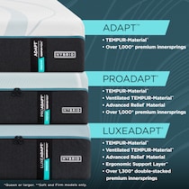 luxe adapt  white queen mattress   