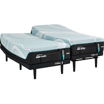 luxe adapt  white split california king mattress   