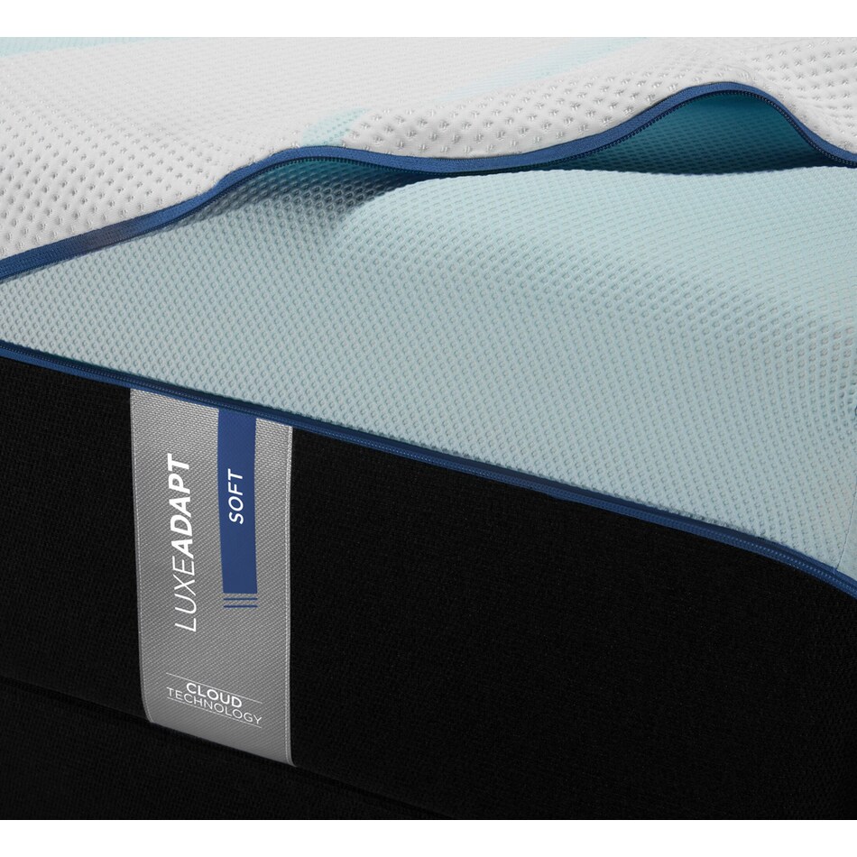 luxe adapt white queen mattress foundation set   