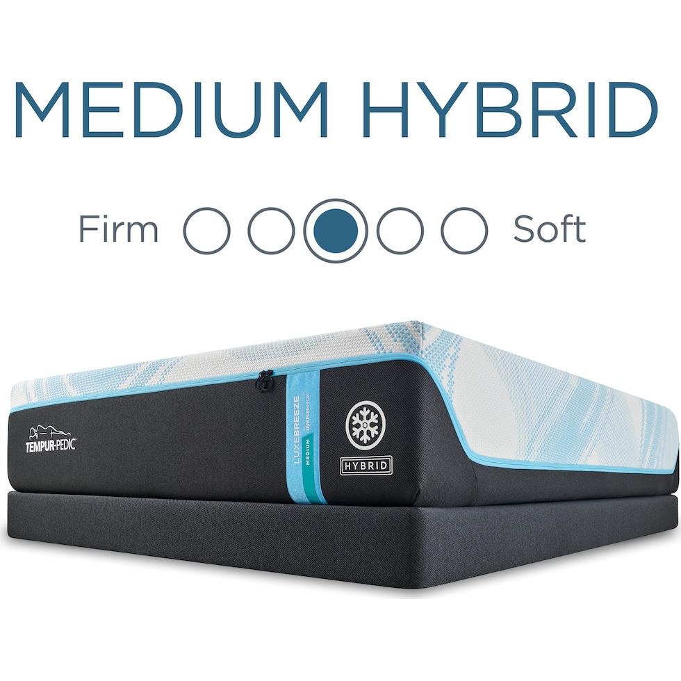 luxe breeze white king mattress   