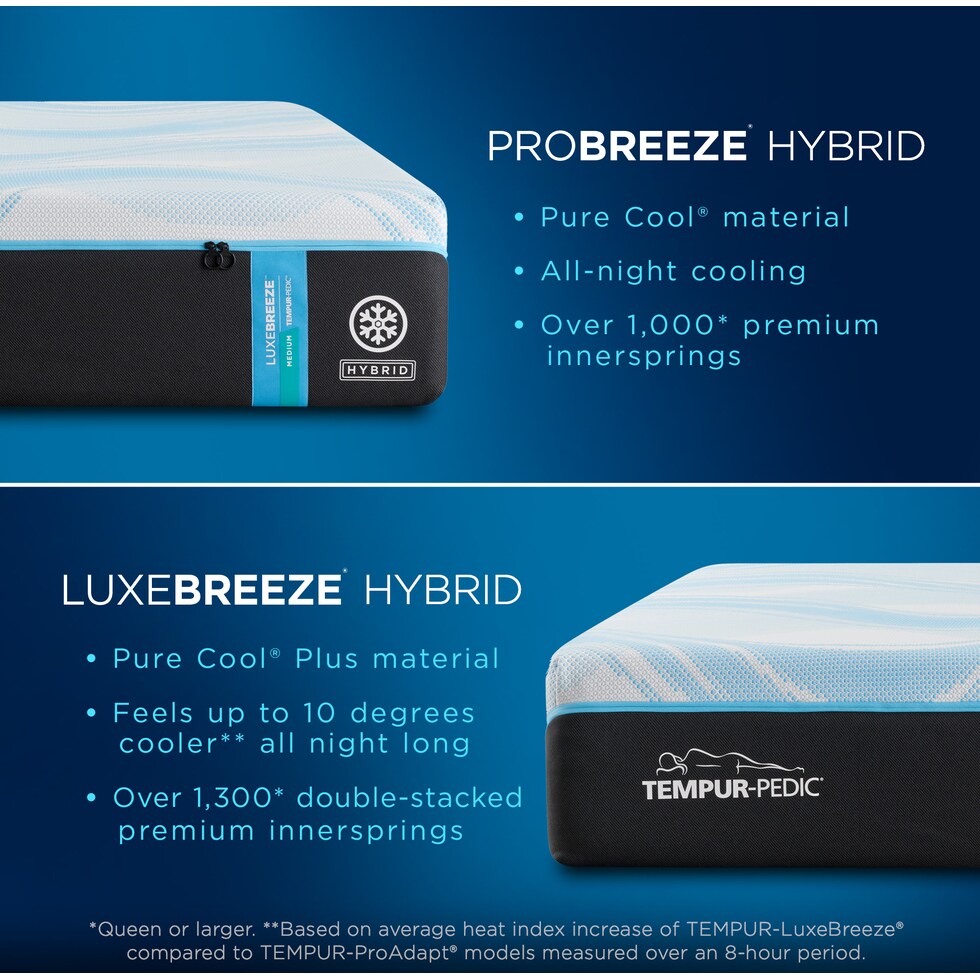 luxe breeze white king mattress   
