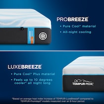 luxe breeze white king mattress   