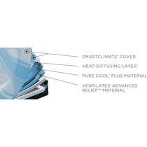 luxe breeze white queen mattress   