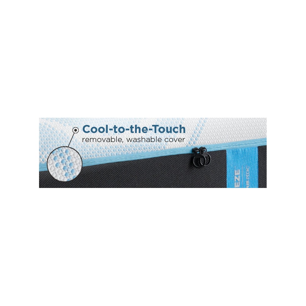 luxe breeze white queen mattress   