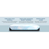 luxe breeze white queen mattress   