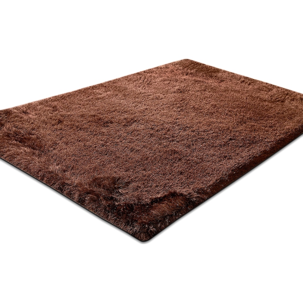 luxe chocolate dark brown area rug  x    