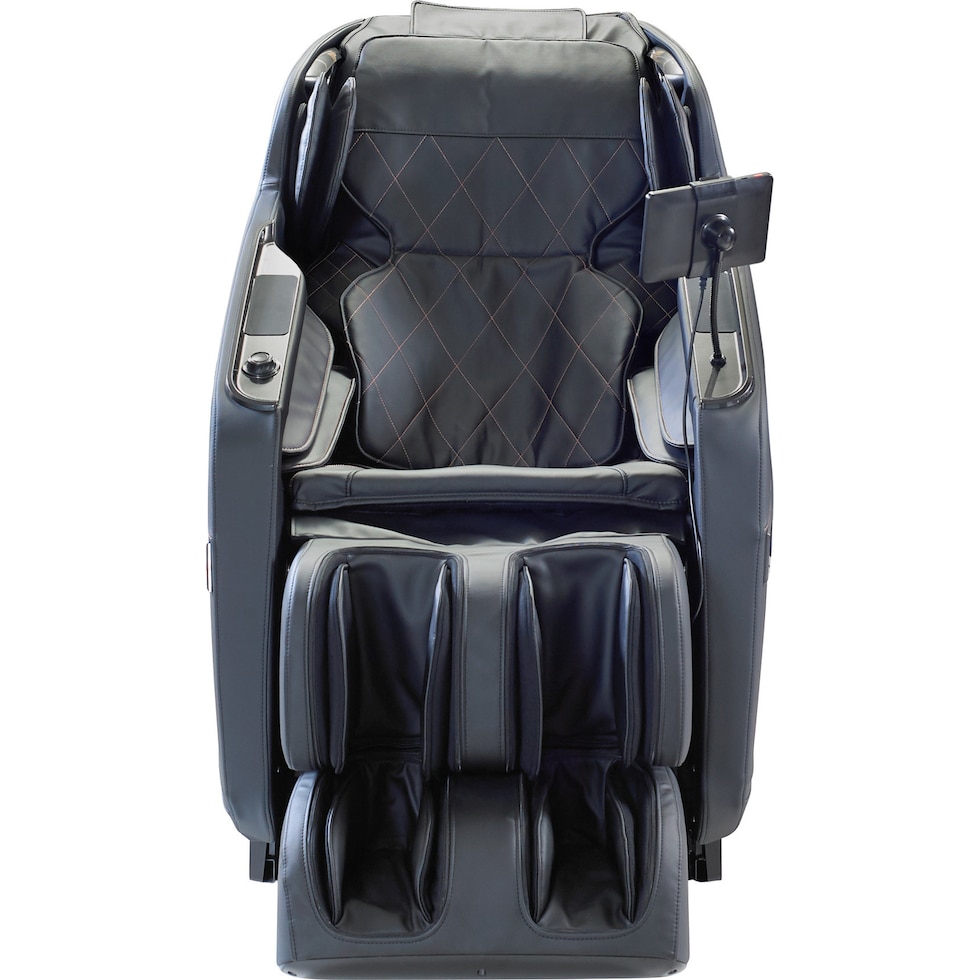 luxe glow black massage chair   