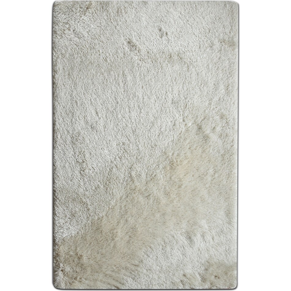 luxe ivory white area rug ' x '   