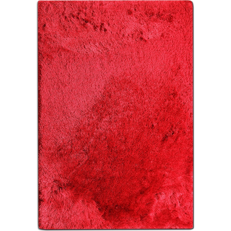 luxe ruby red area rug  x    