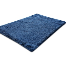luxe sapphire blue area rug  x    