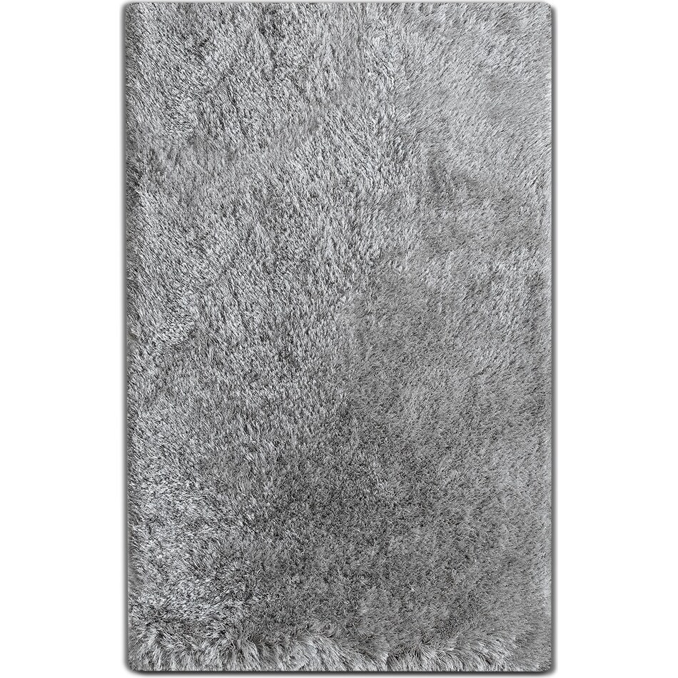 luxe silver silver area rug ' x '   