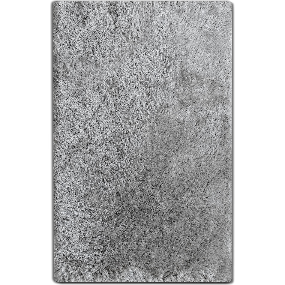 luxe silver silver area rug  x    