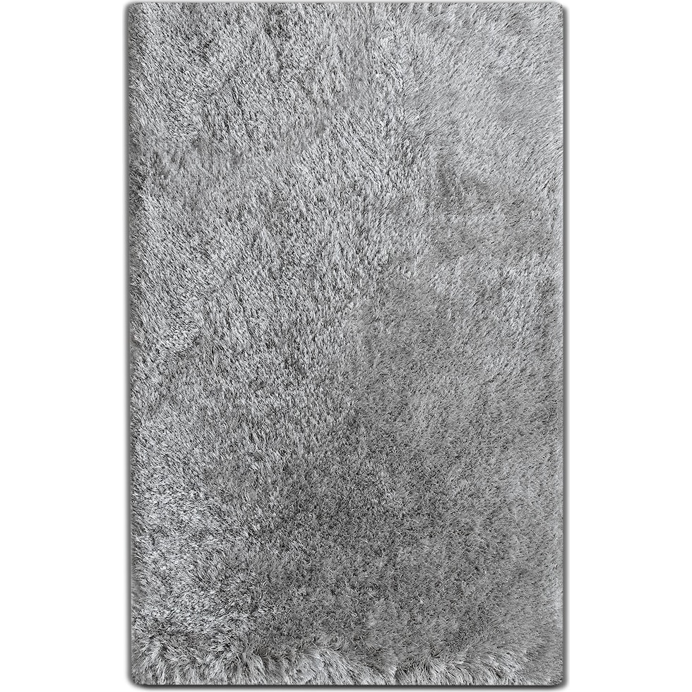 luxe silver silver area rug  x    