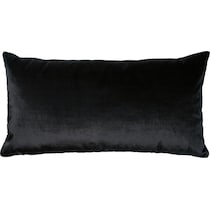 luxe velvet black accent pillow   