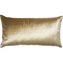 luxe velvet gold accent pillow   