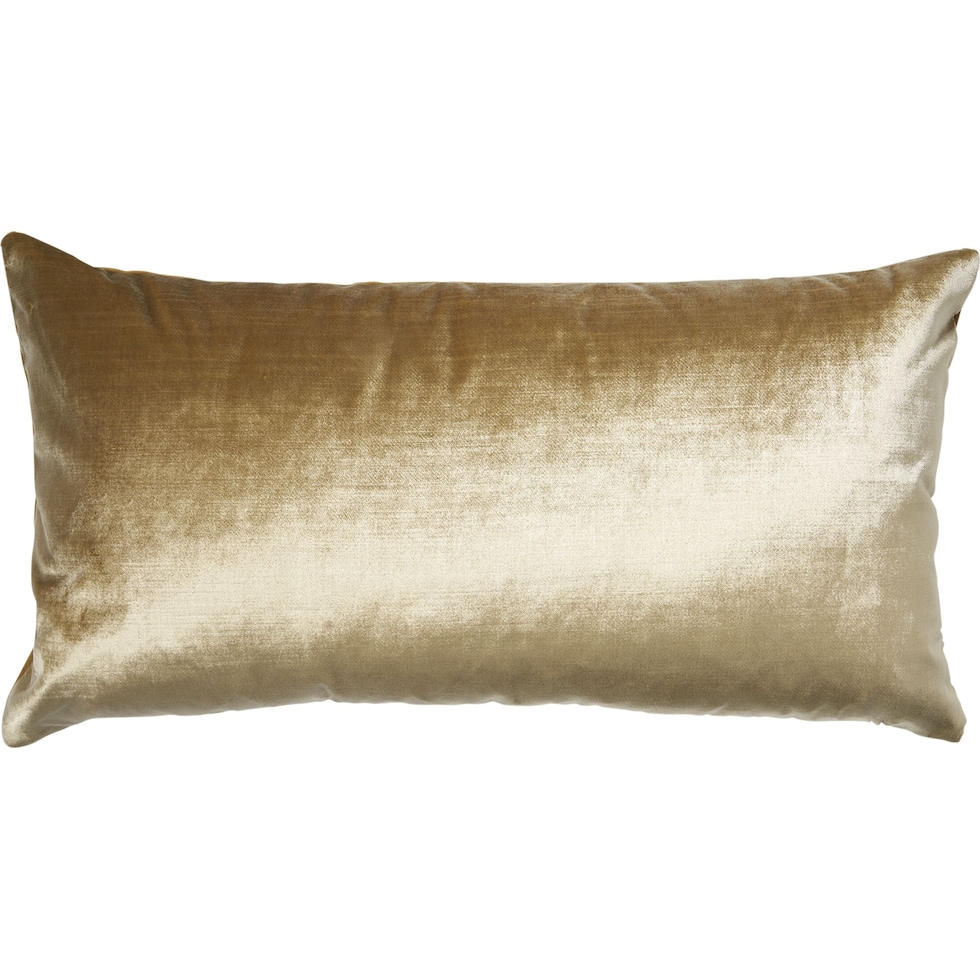 luxe velvet gold accent pillow   