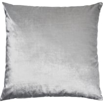 luxe velvet silver accent pillow   
