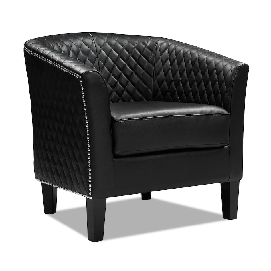 Luxor Accent Chair Black American Signature Furniture