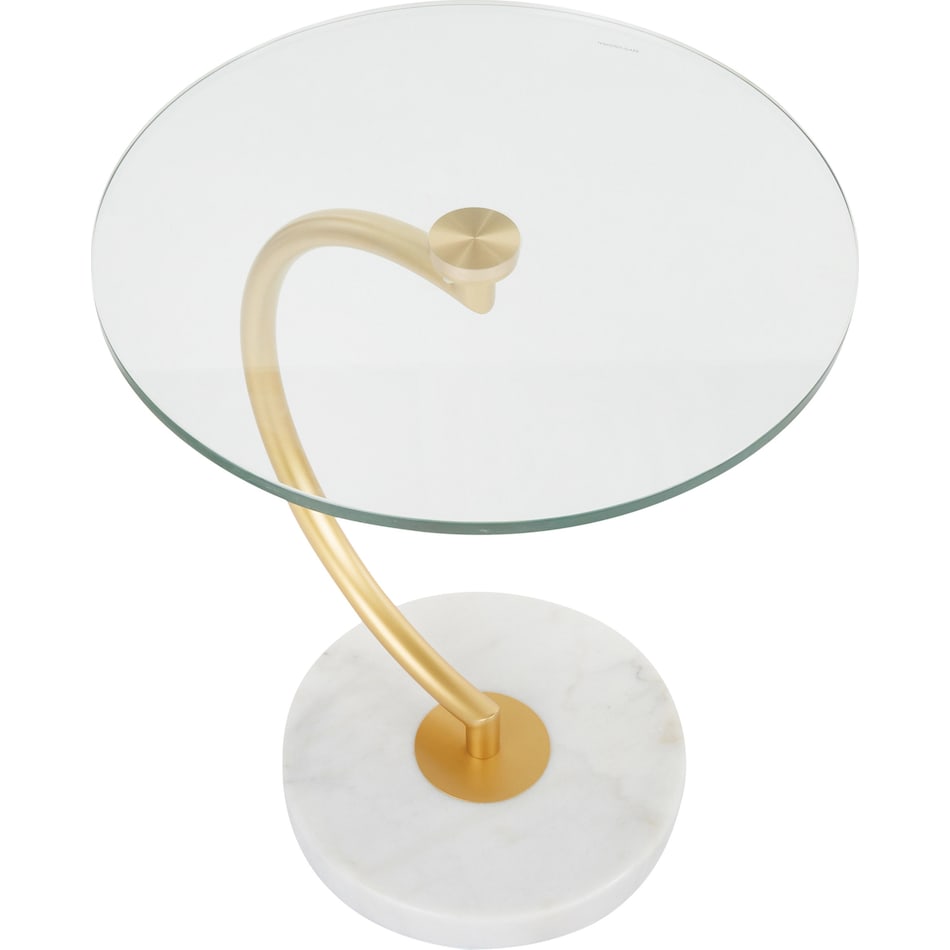 luxoria glass accent table   