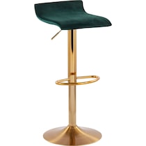 luz gold green bar stool   