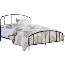 lydia black queen bed   