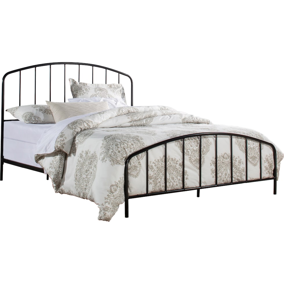lydia black queen bed   