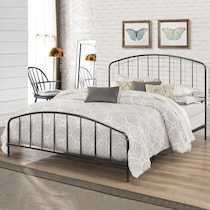lydia black queen bed   