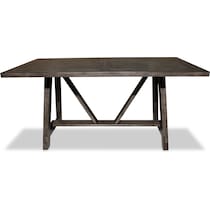 lyla dark brown dining table   