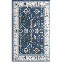 lynde blue area rug  x    