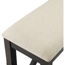 lynn black dining bench   