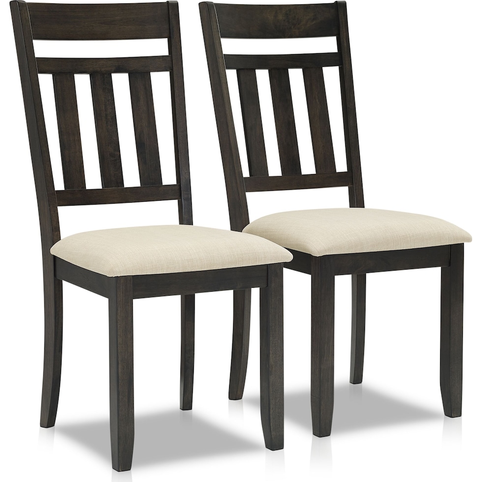 lynn black dining chair   