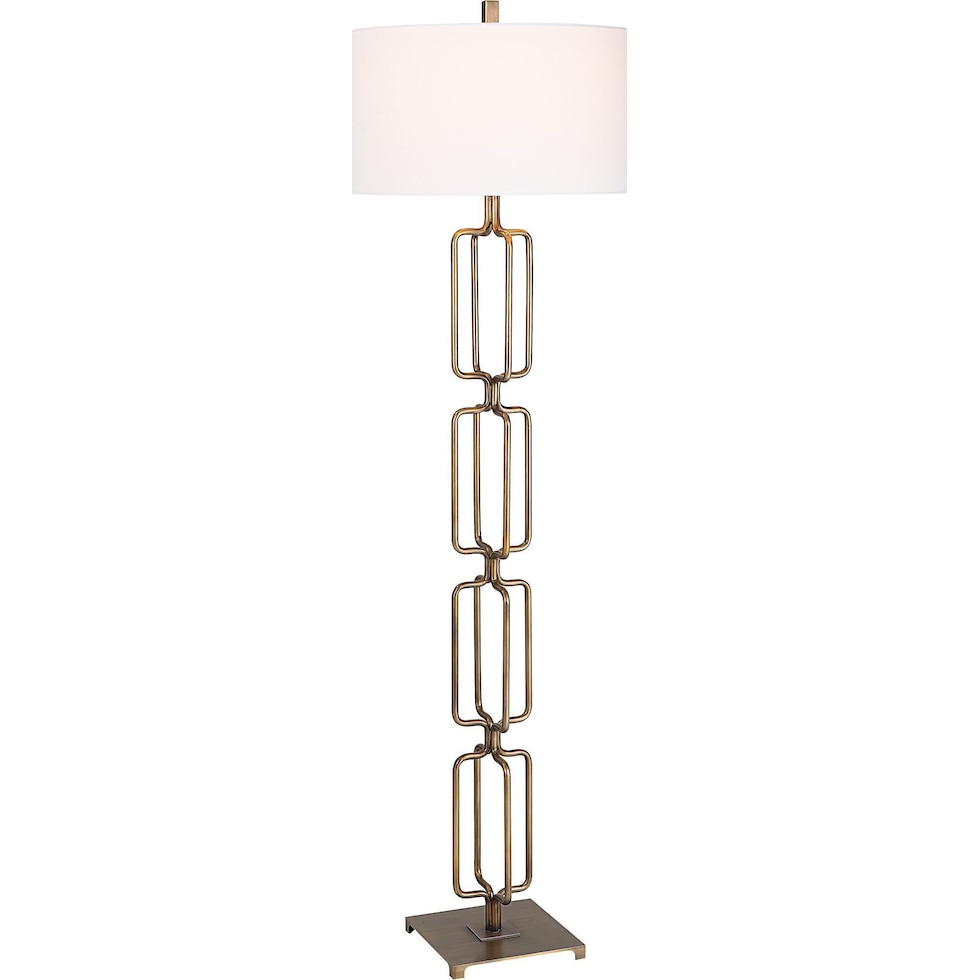 lynx gold floor lamp   