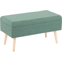 lyon green bench   