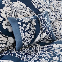lyric blue california king bedding set   
