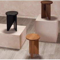 lysander light brown accent table   