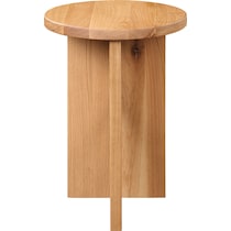 lysander light brown accent table   