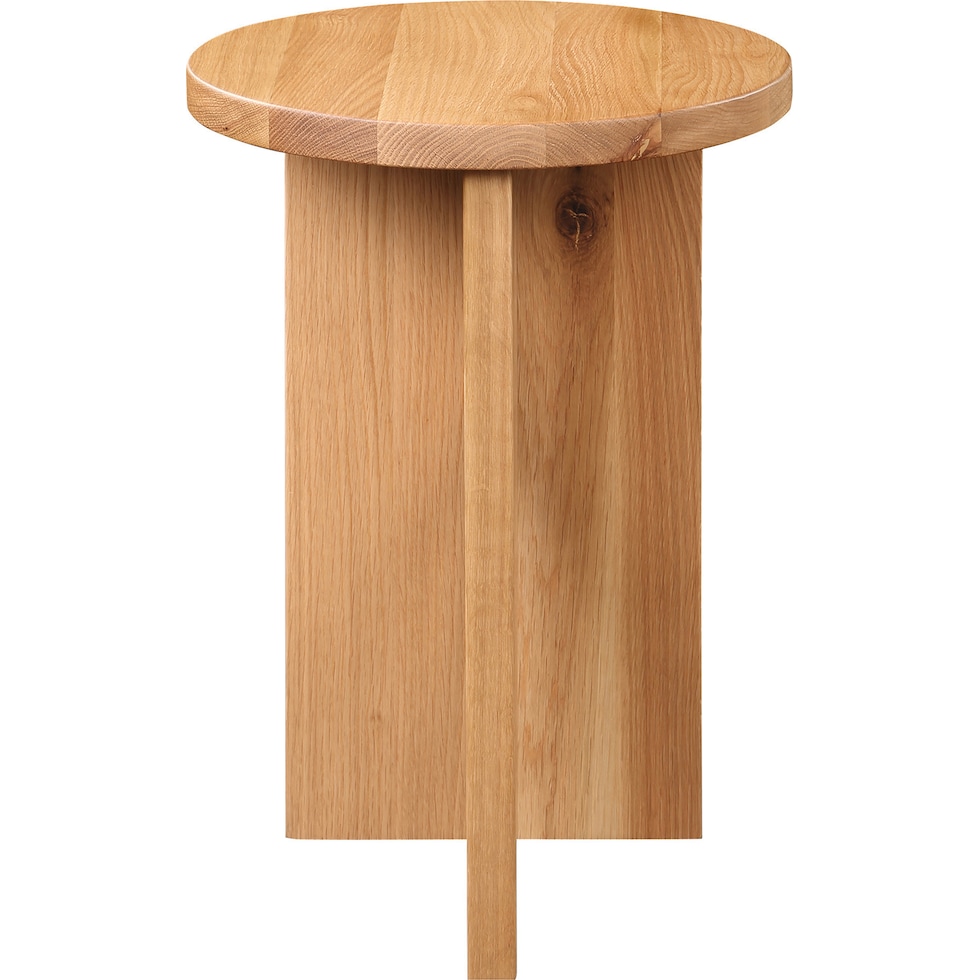 lysander light brown accent table   