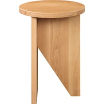 lysander light brown accent table   