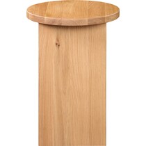 lysander light brown accent table   