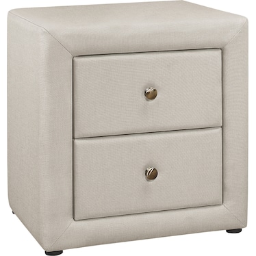 Mable 2 Drawer Upholstered Nightstand