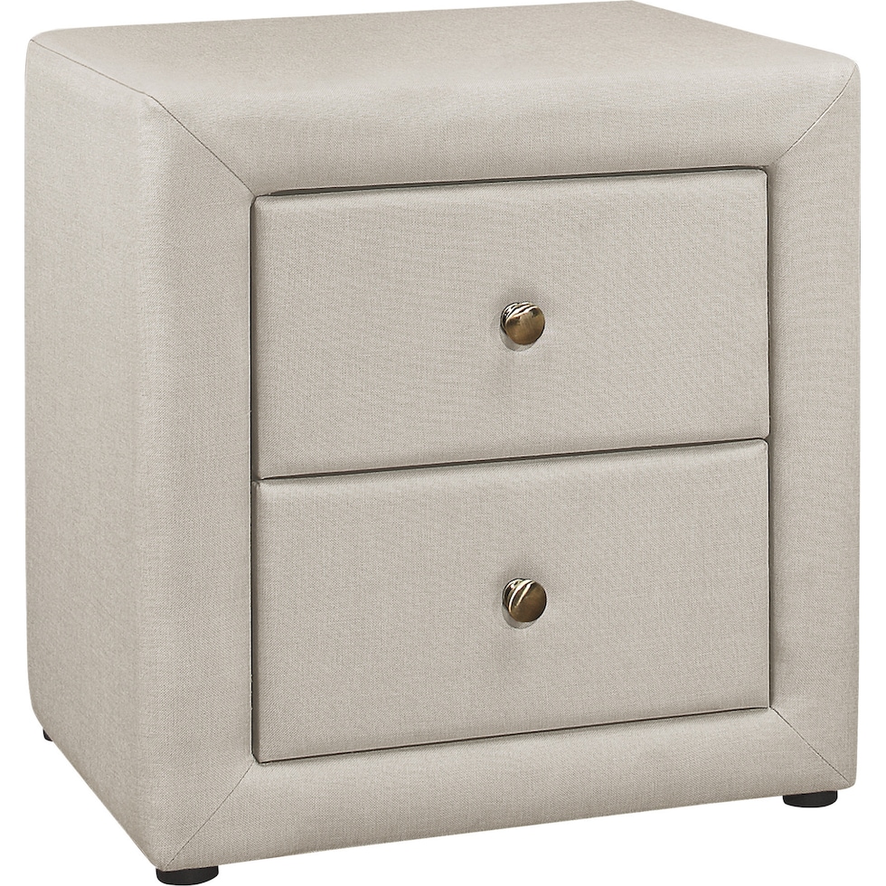 mable neutral nightstand   