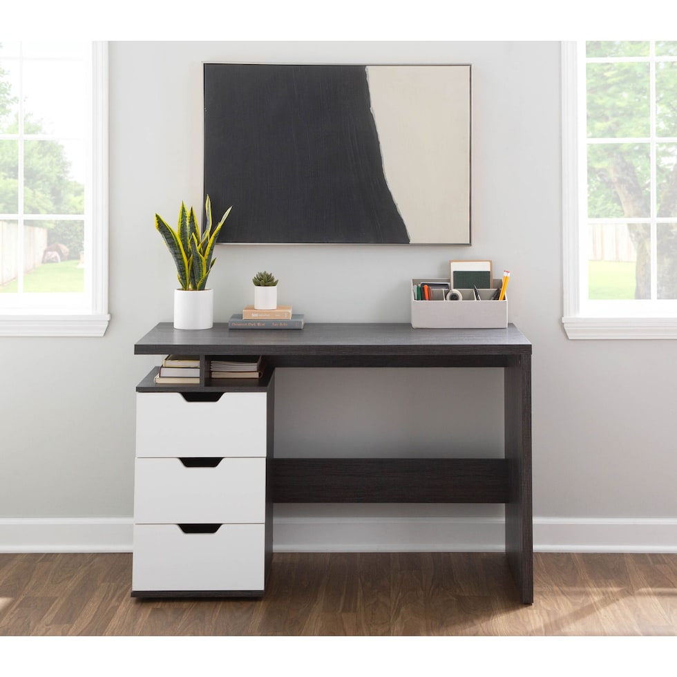 macauley dark brown desk   