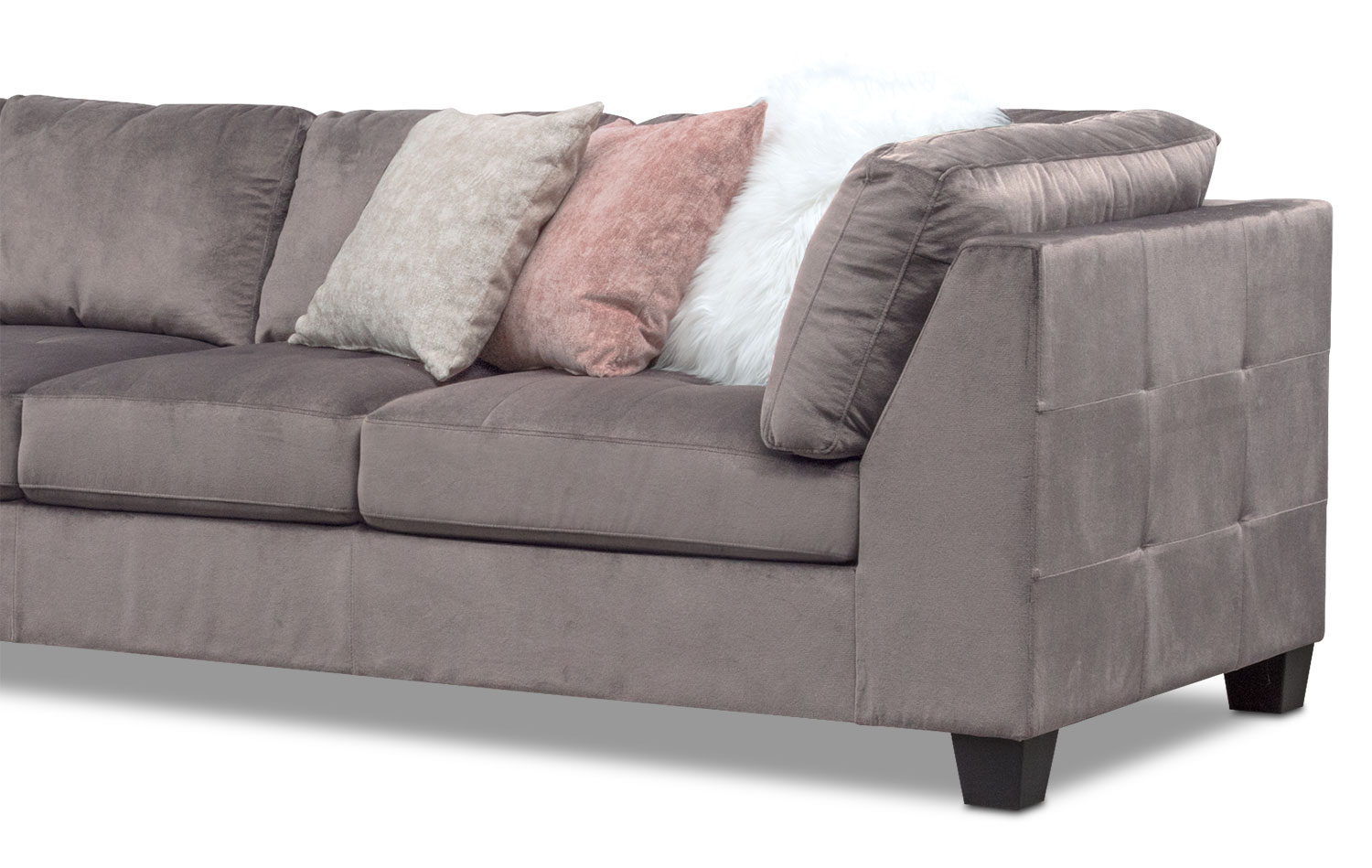 Mackenzie 2-Piece Sectional with Left-Facing Chaise - Gray