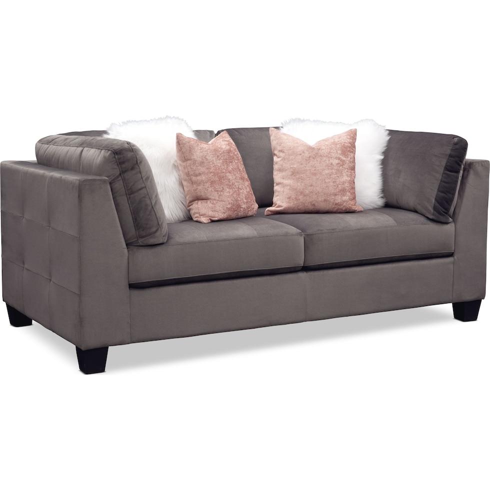 mackenzie gray loveseat   
