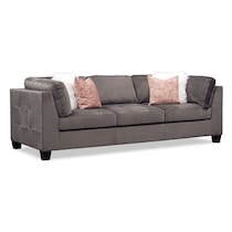 mackenzie gray sofa   