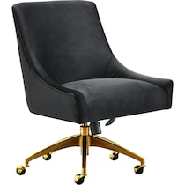 maddie black desk chair   